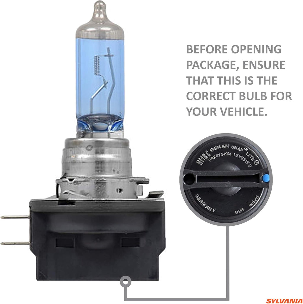H11B Halogen Headlight Bulb, 2 Pack U856110