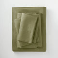 400 Thread Count Washed Lyocell Sheet Set Moss Green Z6610