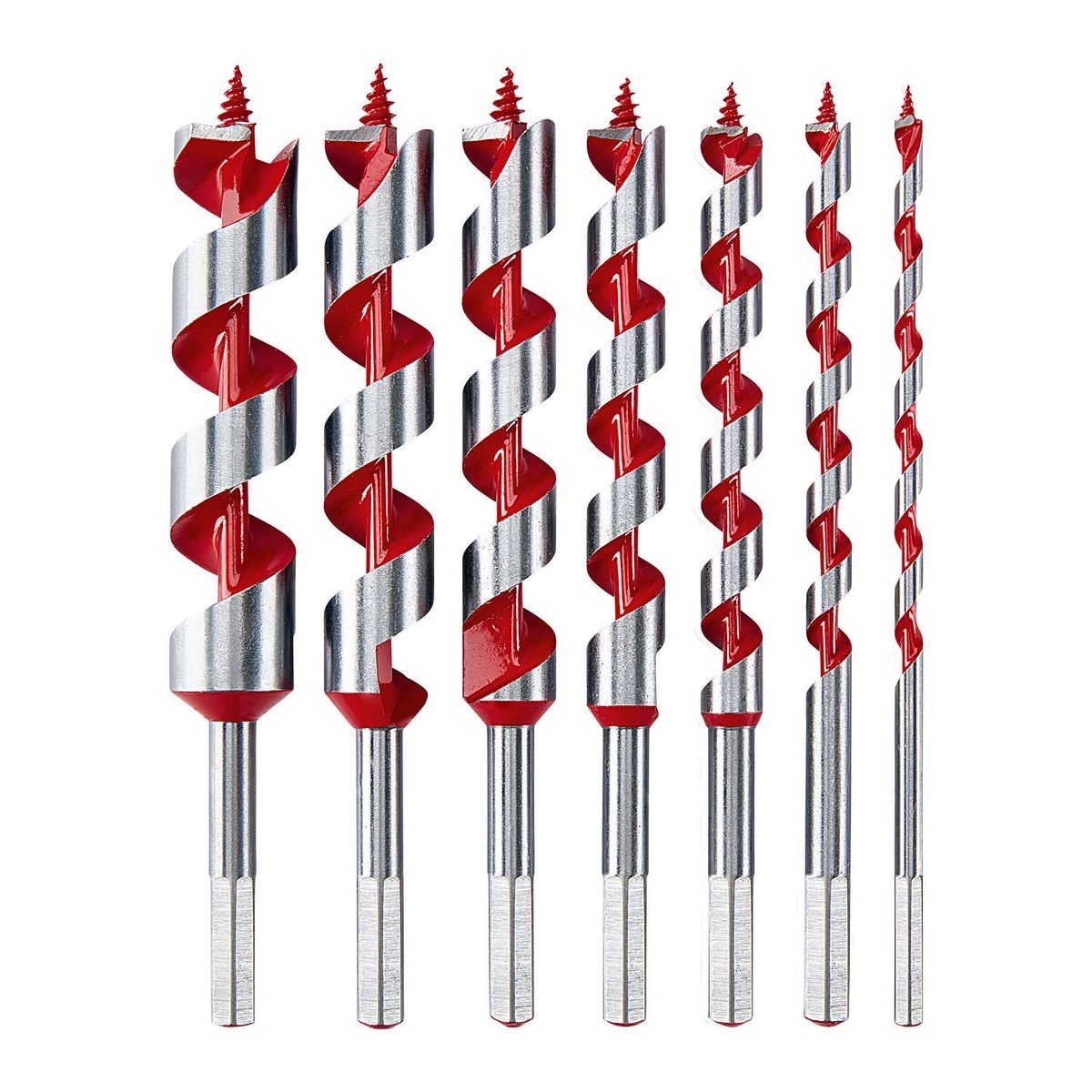 Wood Auger Drill Bit Set, 7-Piece V1316