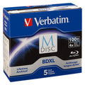 M Disc BDXL 100GB 5 Pack Jewel Case G86469