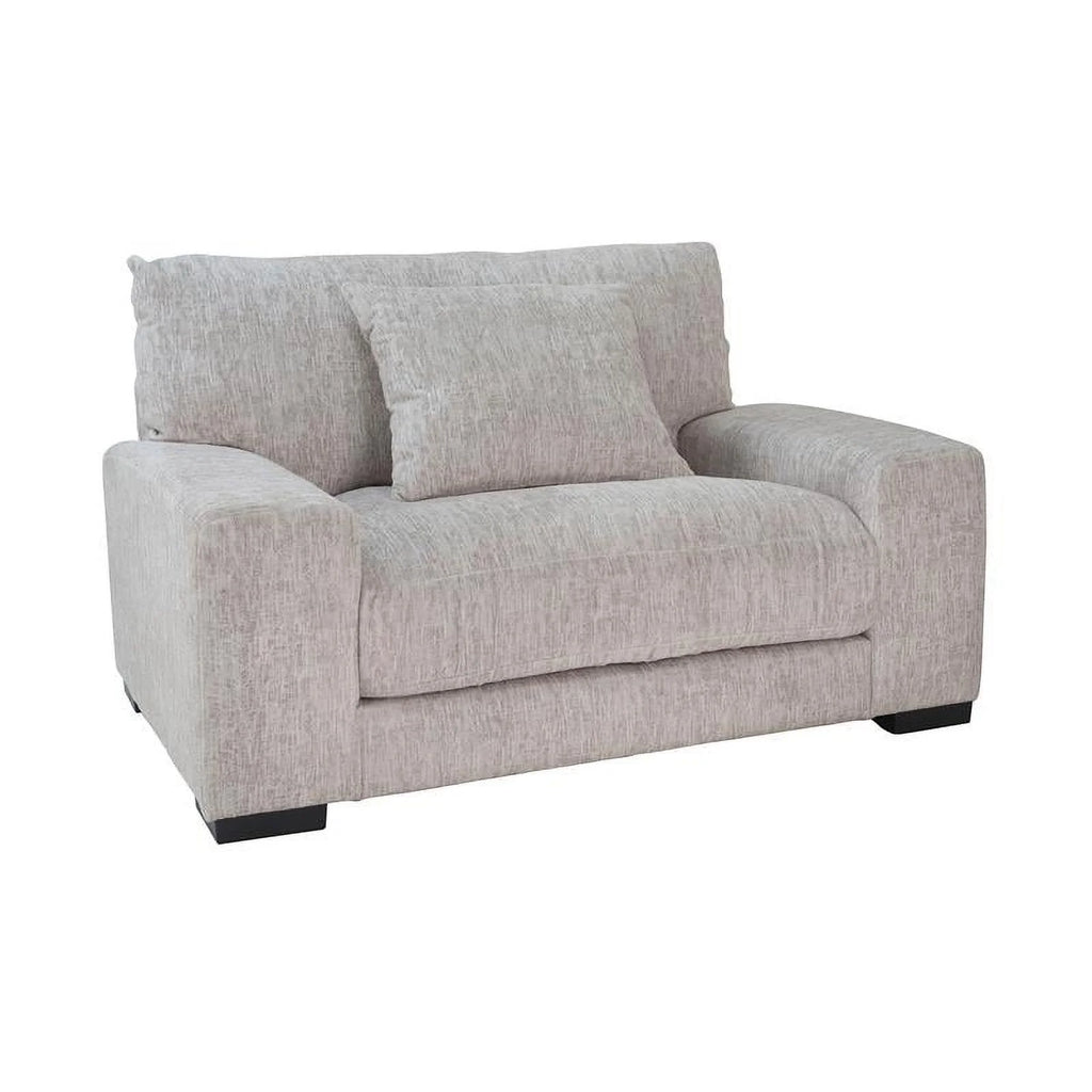 Cream Microfiber Chair E642