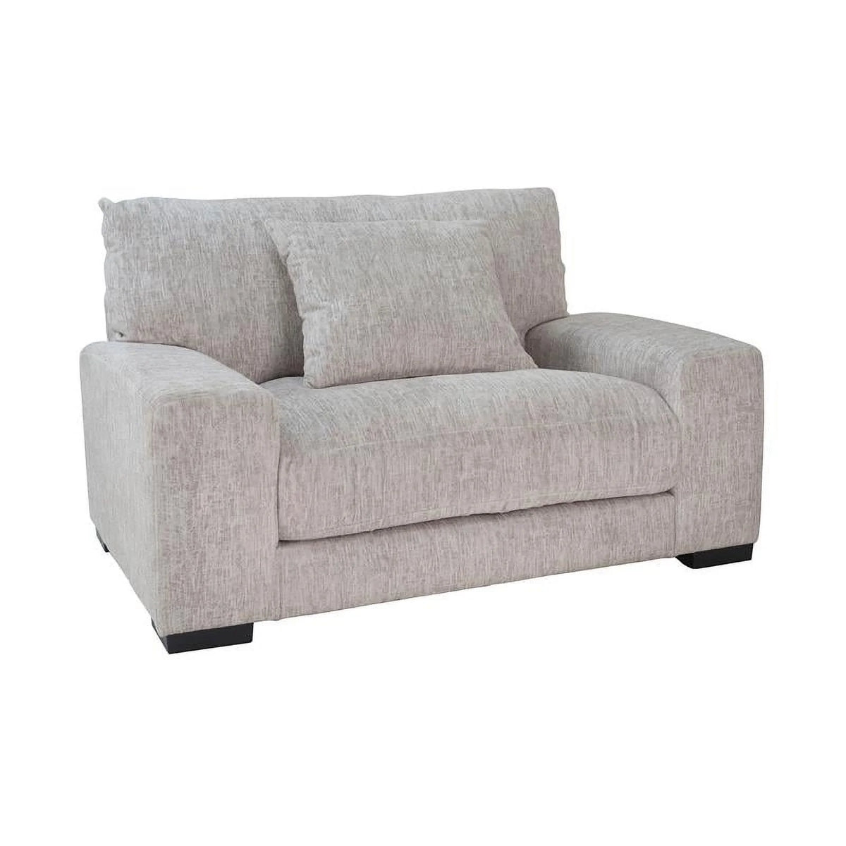 Cream Microfiber Chair E642