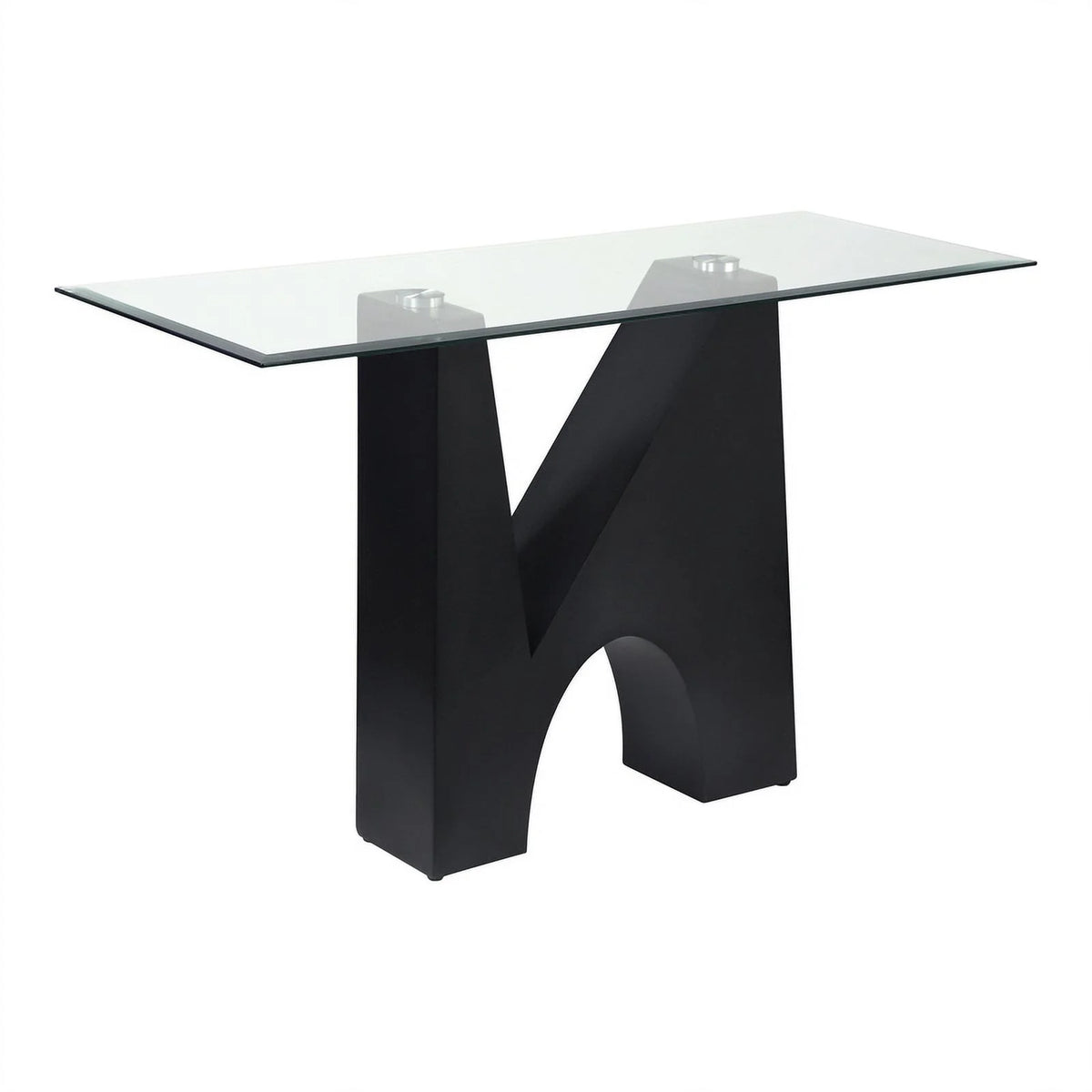 Metal and Glass Top 3-Piece Coffee Table Set in Black H410151