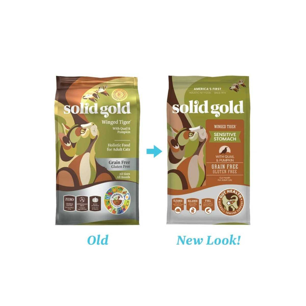 Solid Gold Winged Tiger Quail & Pumpkin Adult Dry Cat Food Q25809