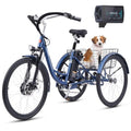Electric Trike, 7 Speed, 48V 13Ah Battery, Front Suspension, 350W Motor, 24 26 inch Dual Chain W61499