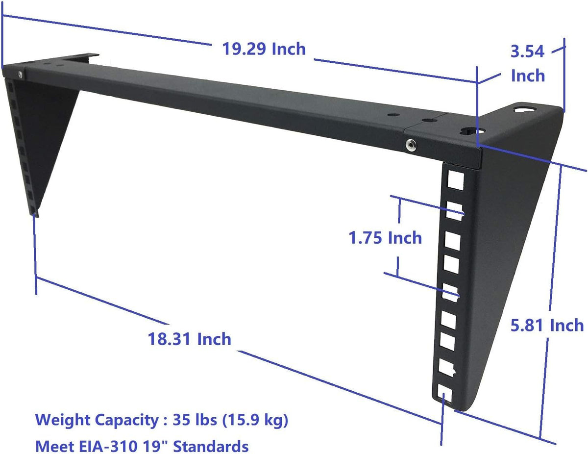 3U 19 inch Steel Foldable Wall Mount Patch Panel Bracket N163885