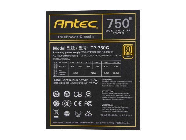 750W 80 Plus Gold Power Supply D4071