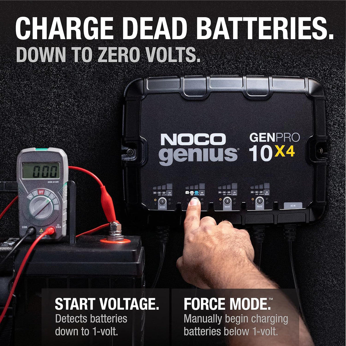 4-Bank 40-Amp Fully-Automatic Smart Marine Charger V783962