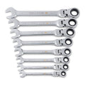 90-Tooth SAE Ratcheting Flex-Head Combination Wrench Set (8-Piece) X788175