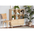 Oak Brown Finished Wood Bookshelf Z699