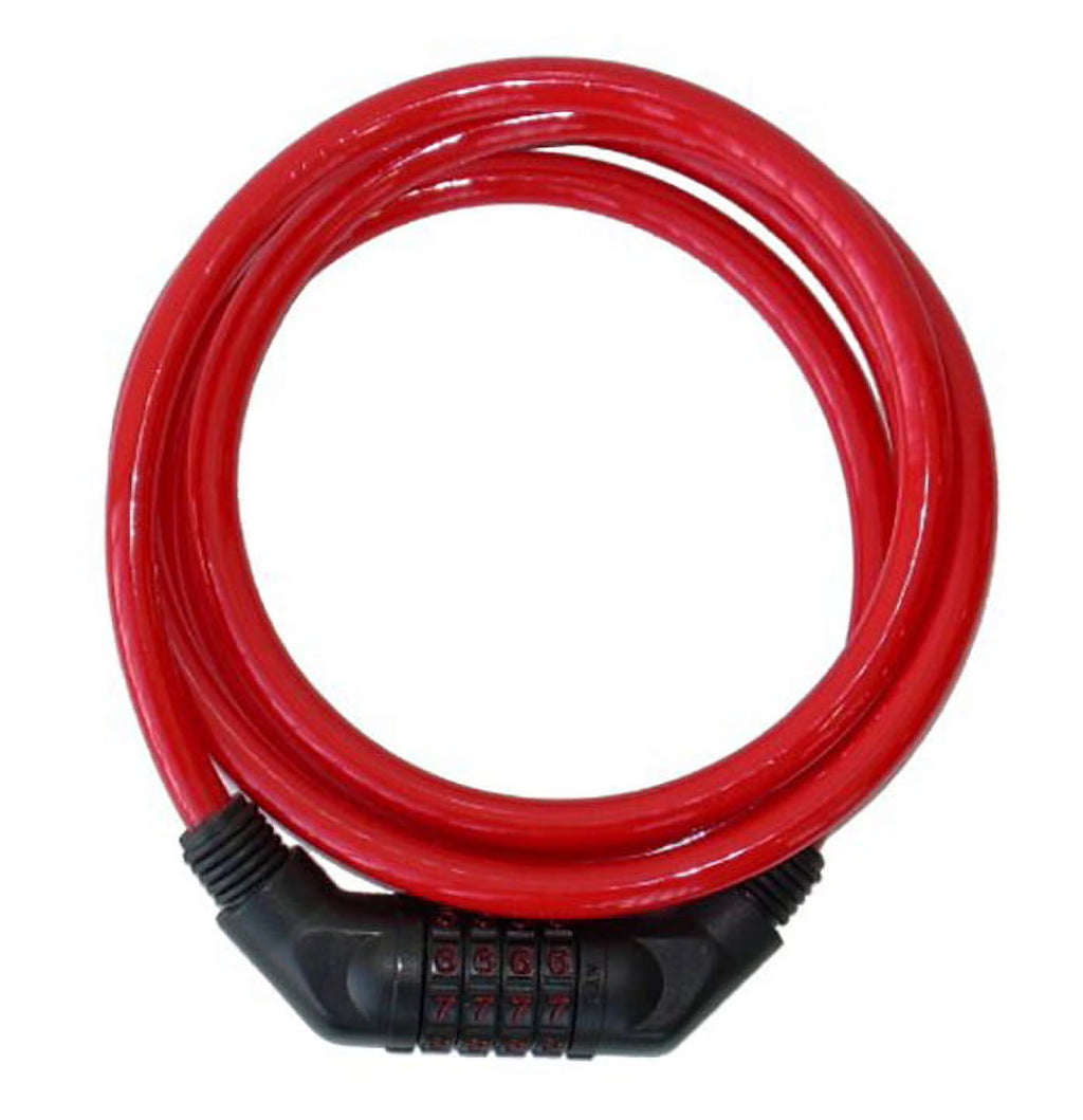 Red 6 Foot Resettable Cable Lock M587