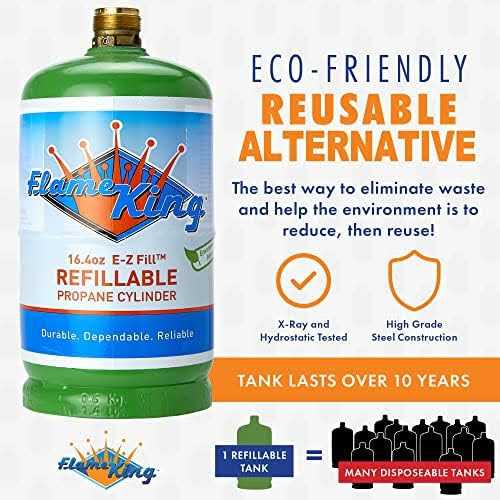 1lb Empty Refillable Propane Cylinder Tank P3157