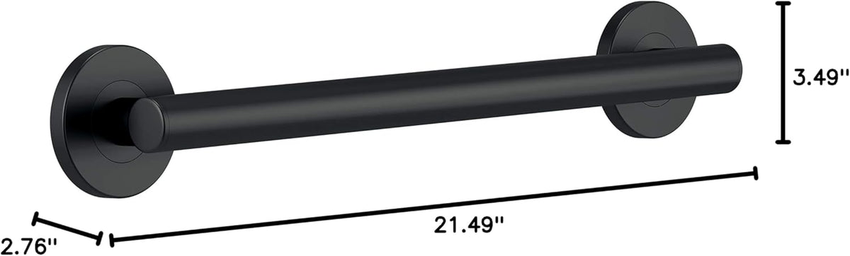 Matte Black 18 In Grab Bar E672