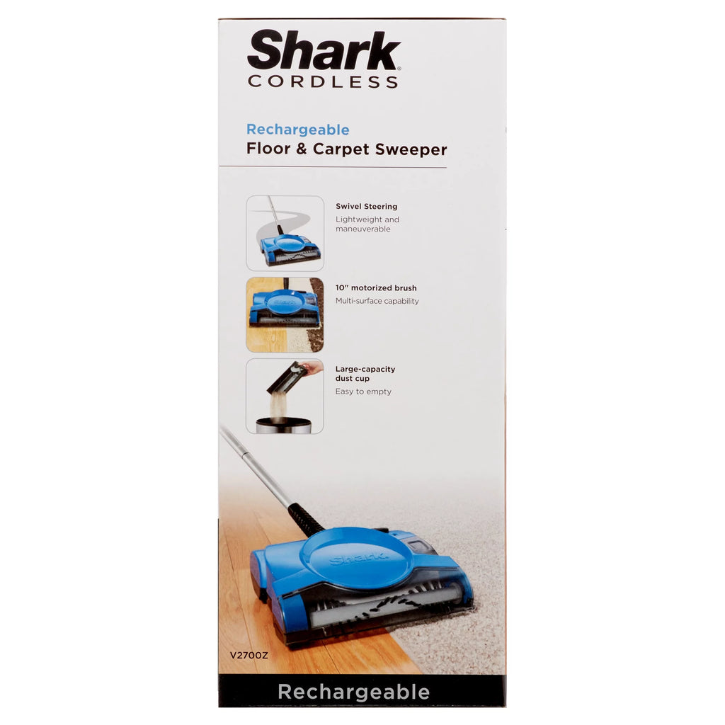 Lightweight 10 Inch Cordless Rechargeable Floor and Carpet Sweeper X8132