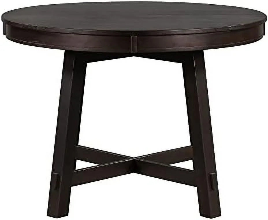 Round Extendable Wood Dining Table with 16" Leaf P3059