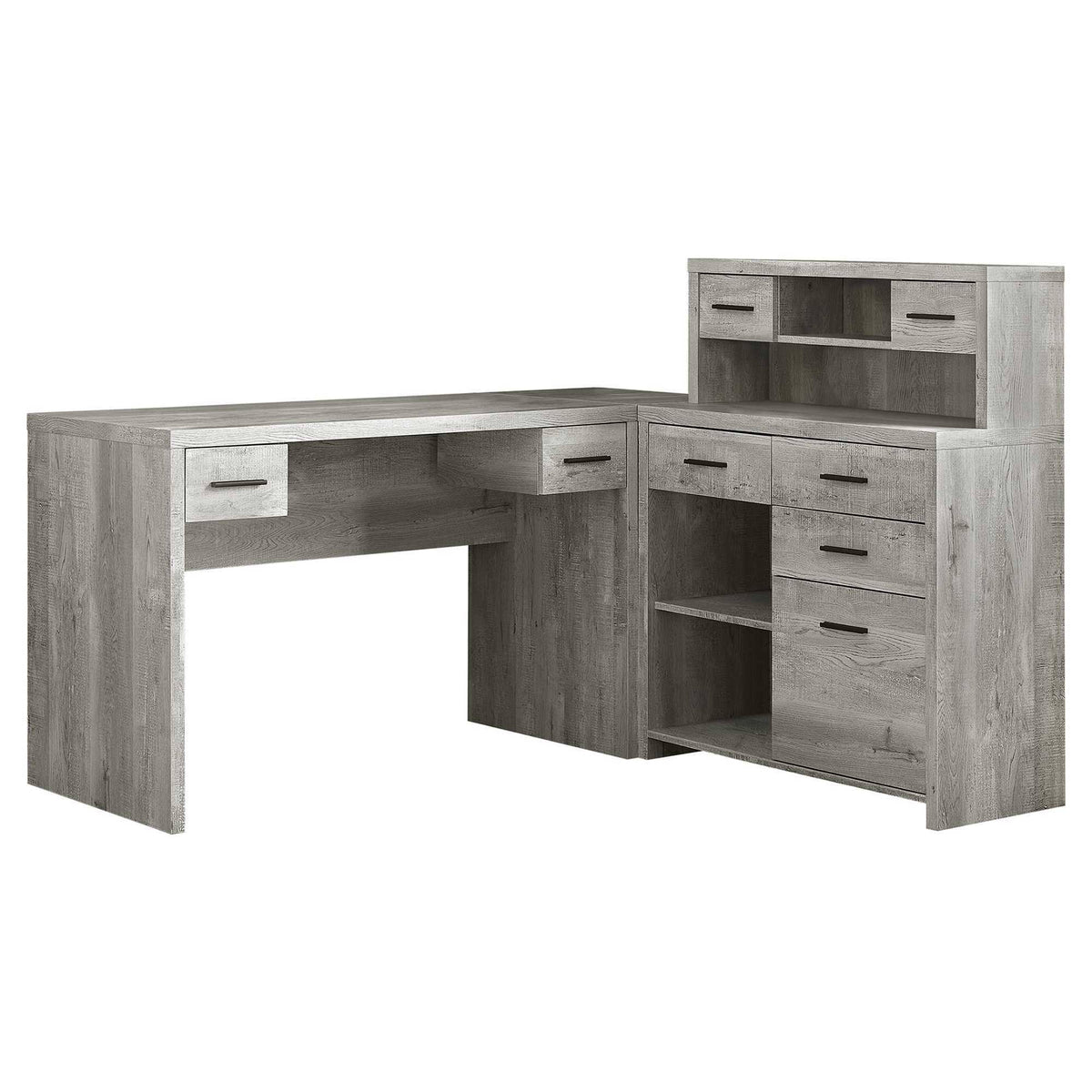 Grey Reclaimed Wood Computer Desk R4746