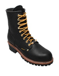 Waterproof Logger Black Work Boots A986
