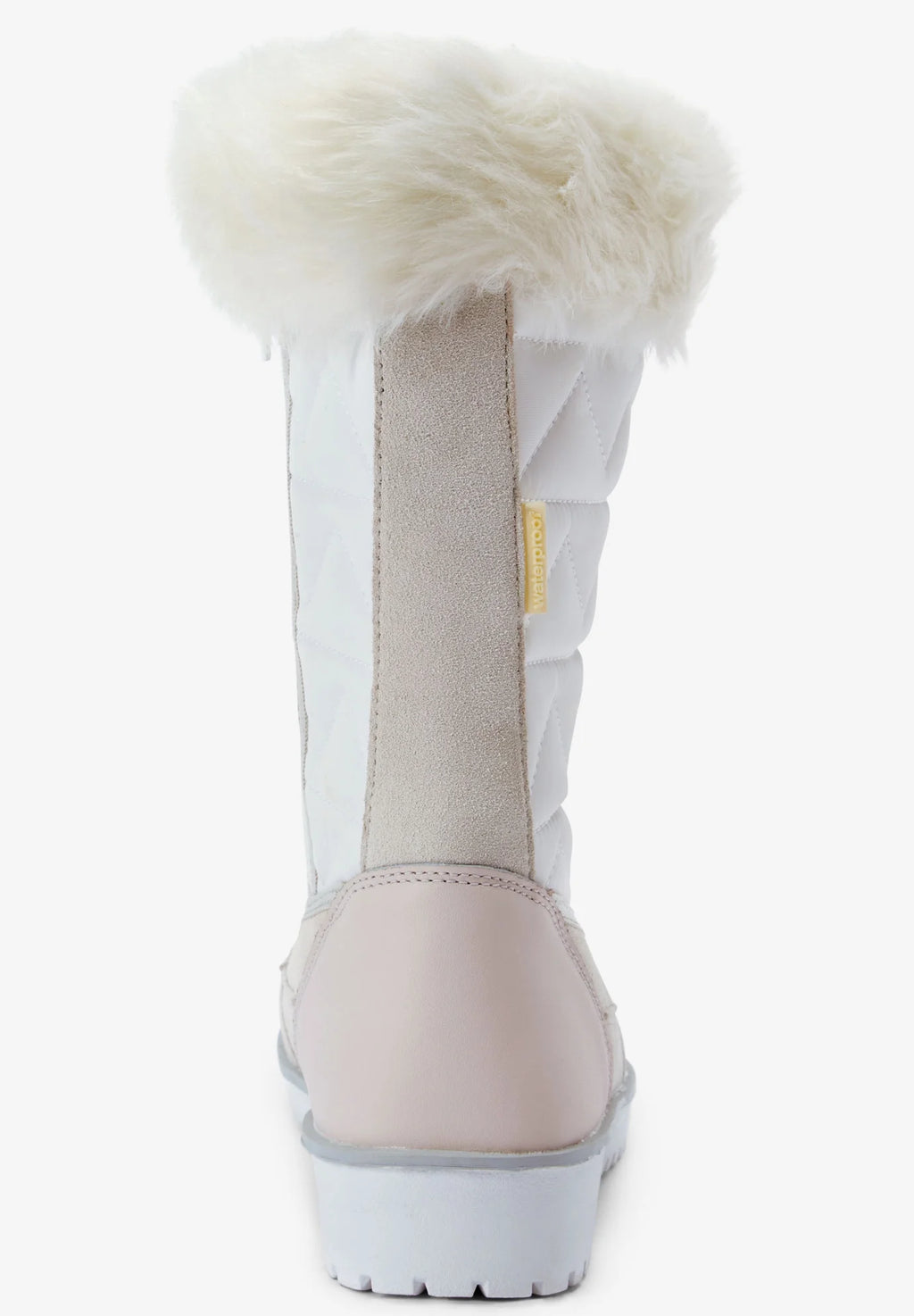 Tan Beige Waterproof Fleece Lining Winter Snow Boots P95611