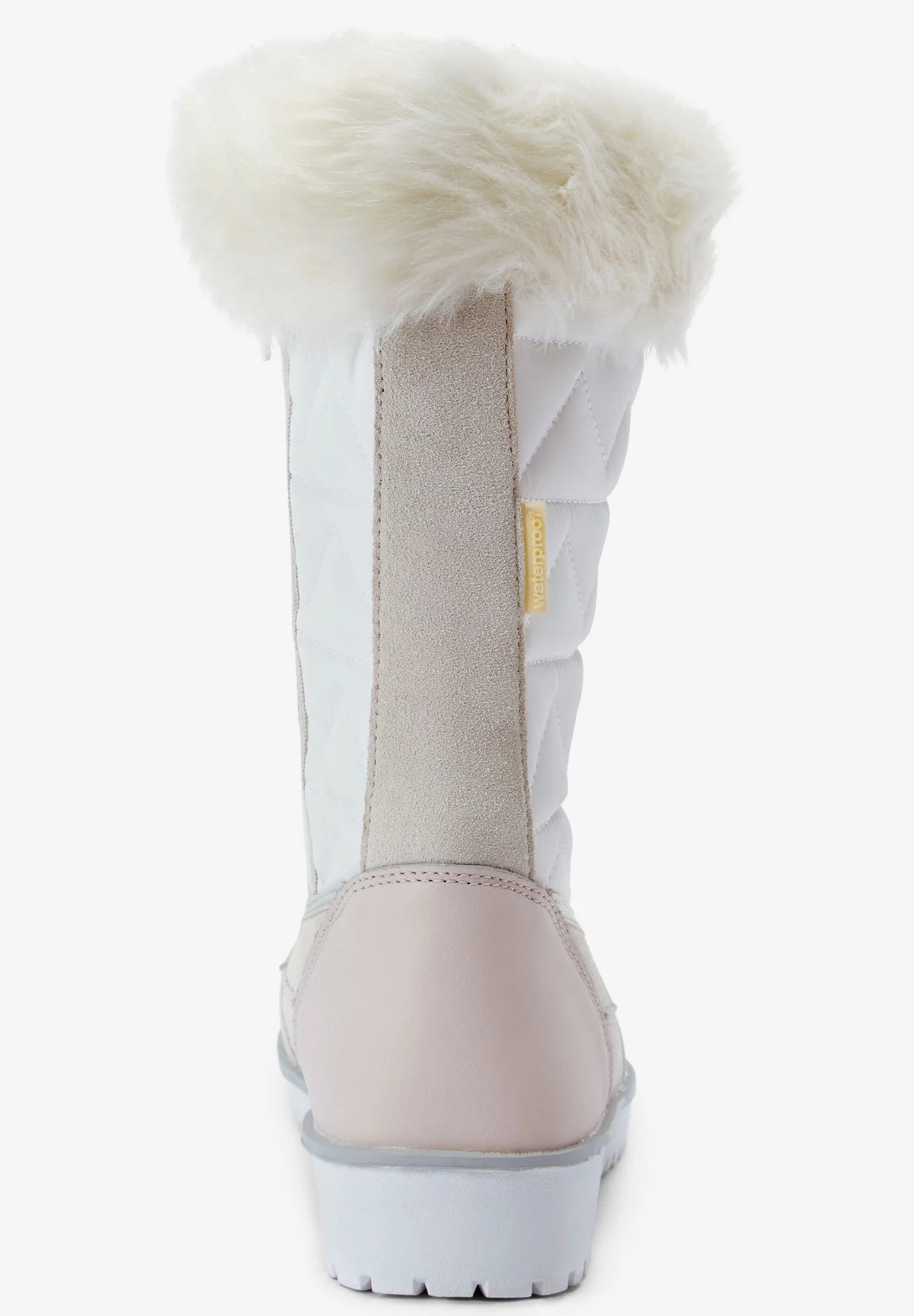 Tan Beige Waterproof Fleece Lining Winter Snow Boots P95611