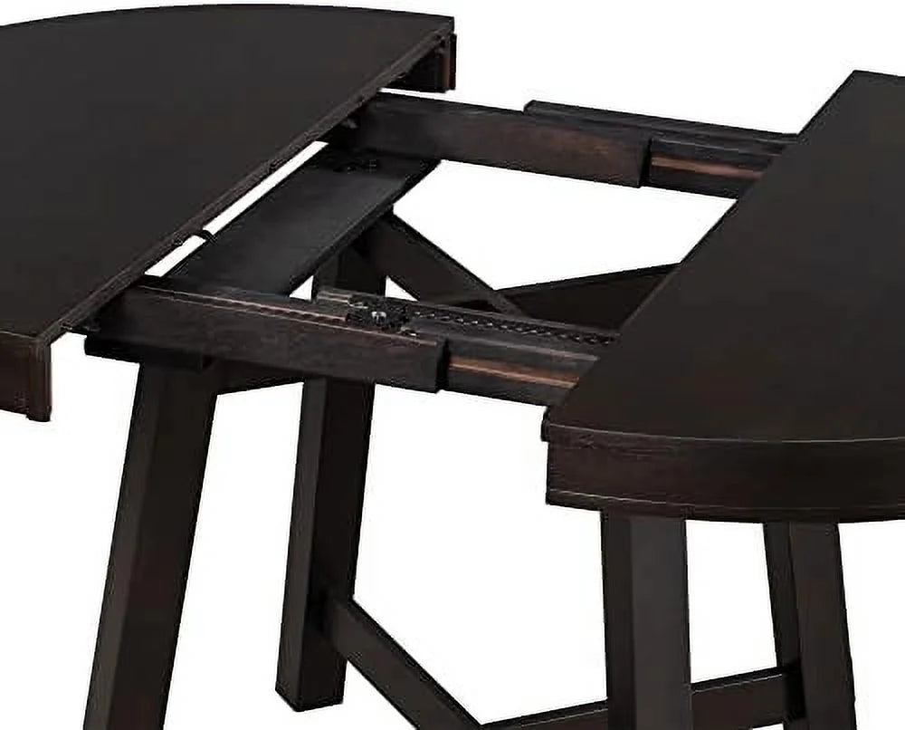 Round Extendable Wood Dining Table with 16" Leaf P3059