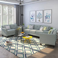 Gray Button Tufted Sofa Set (Set of 3) K29094