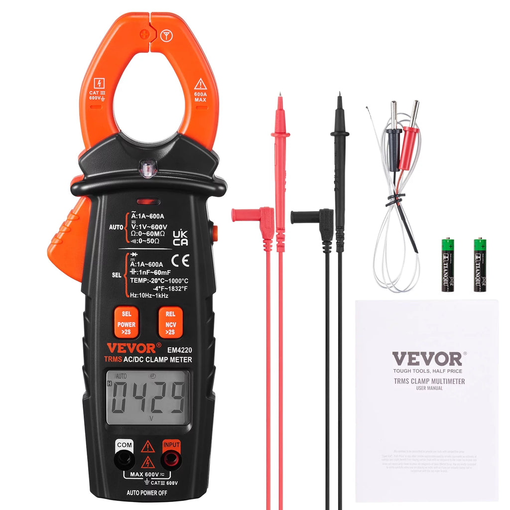 6000 Counts True RMS Digital Clamp Meter Q824