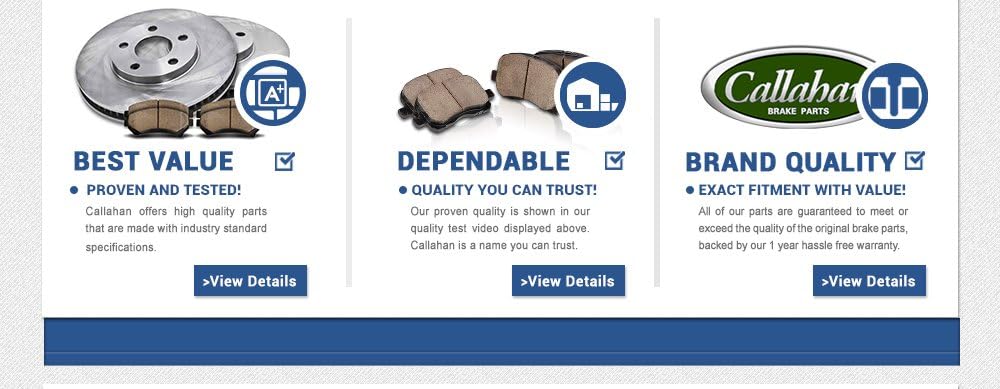 Premium OE Brake Disc Rotors + Ceramic Brake Pads + Hardware T8267