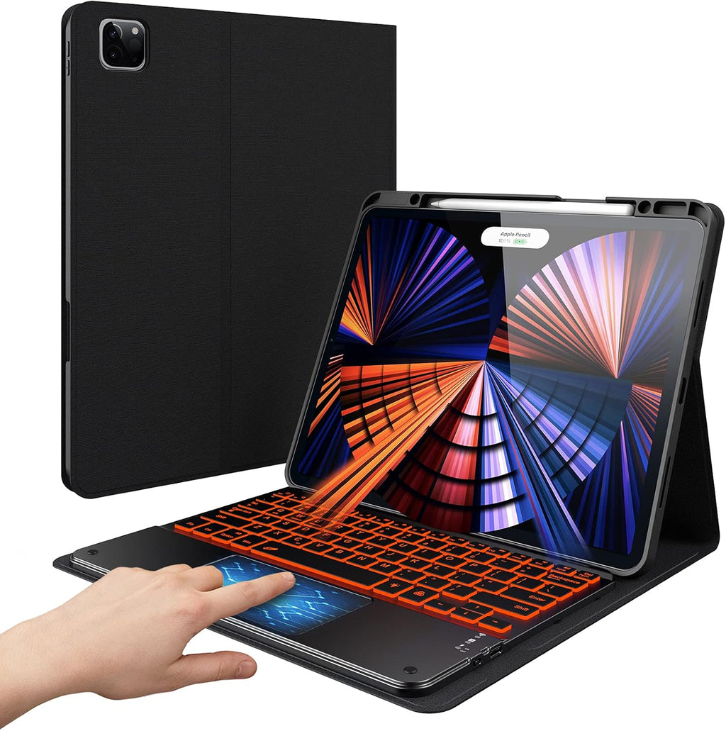 Black Leather Folio Keyboard Case for 12.9-inch iPad Pro R92789