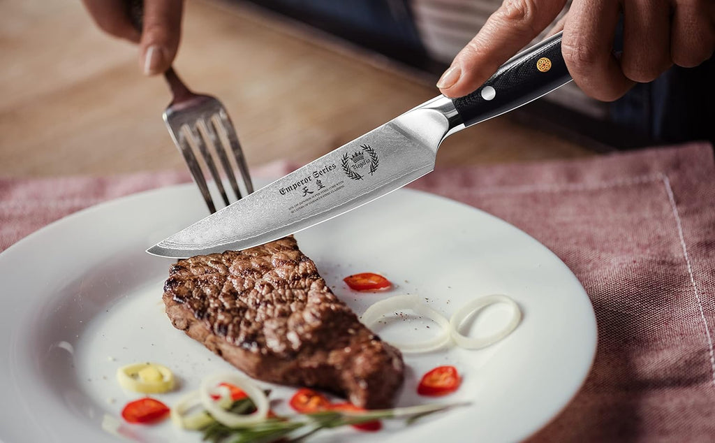 Santoku Chef Knife 7 inch with G-10 Ergonomic Handle Q5818