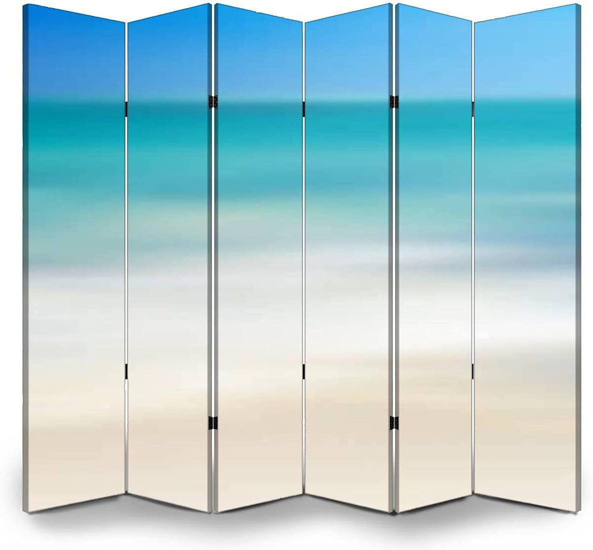 6 Panels Folding Canvas Screen Divider A5588