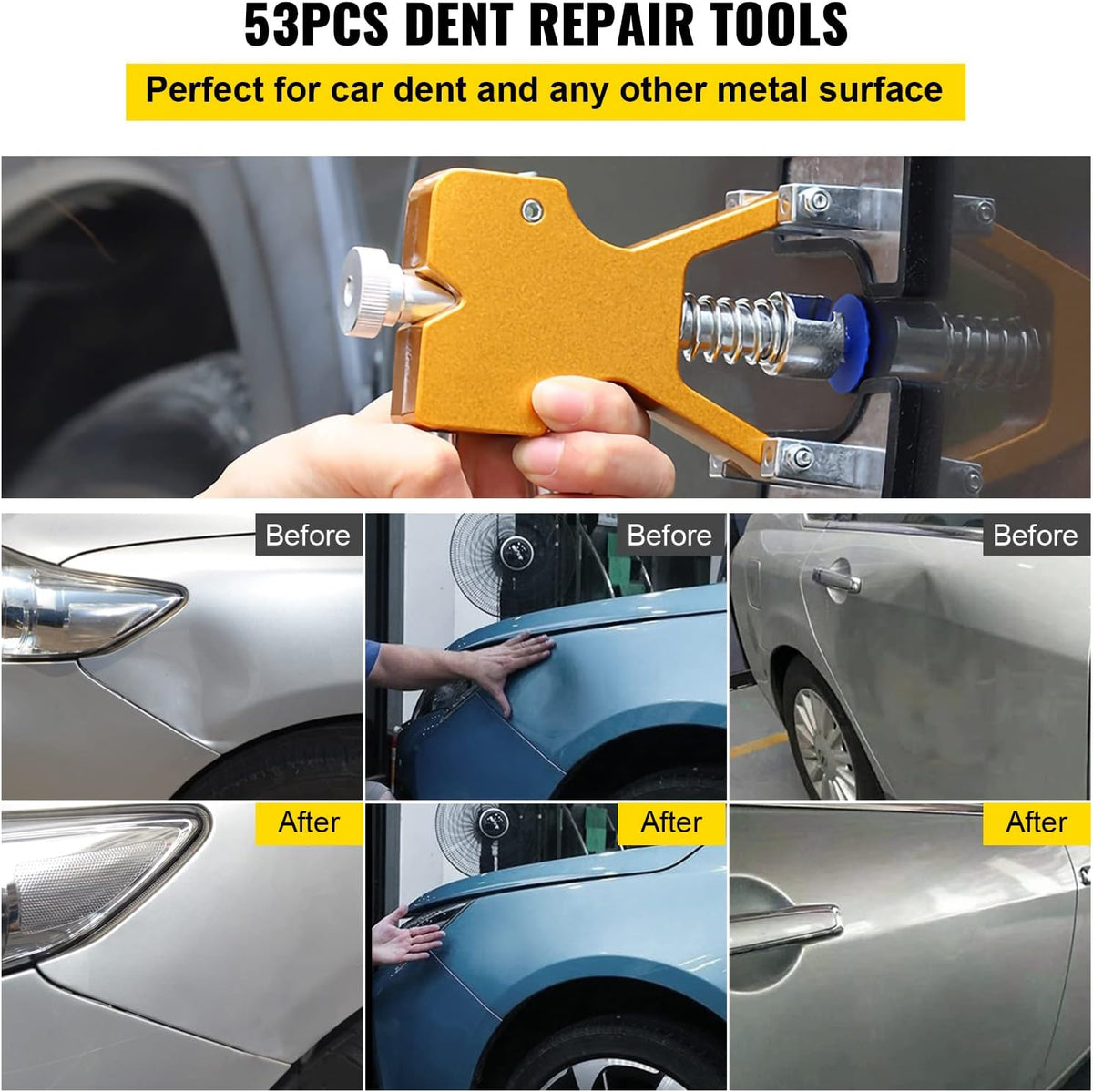 53 PCS Paintless Dent Repair Tool Kit K63055