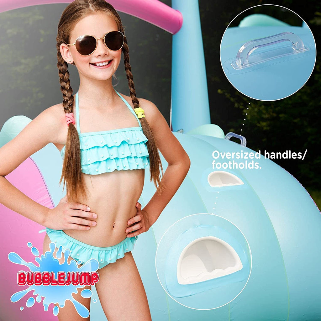 Water Slip and Slide for Kids Pool, Swimming Pool for Kids 3-10, Blow Up Baby Pool with Slide for Toddlers Age 1-3, Kiddie Pool J60846