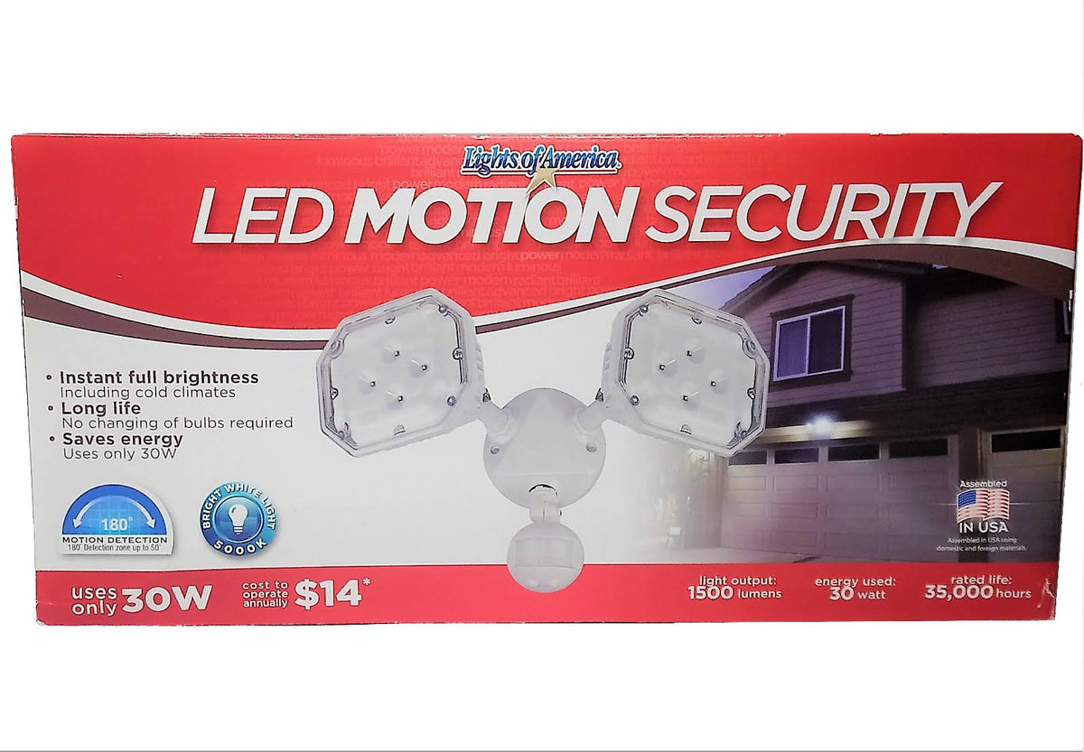 Outdoor Dual Head Motion Sensor LED Security Light R749