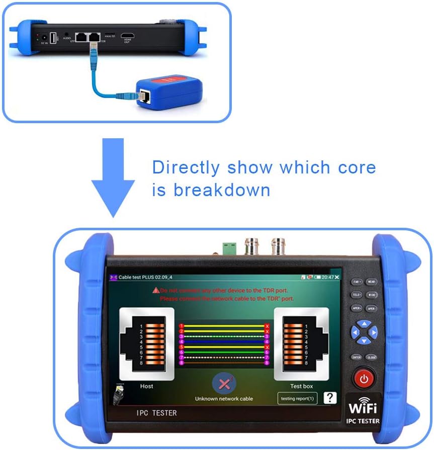 7 Inch IP Camera Tester Monitor with HDMI in&Out W3179