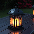 Solar Powered Amber LED Candle Lantern C836