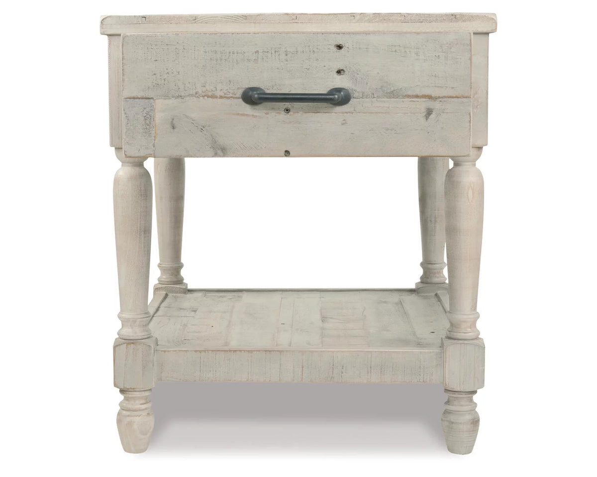 Whitewash End Table D844