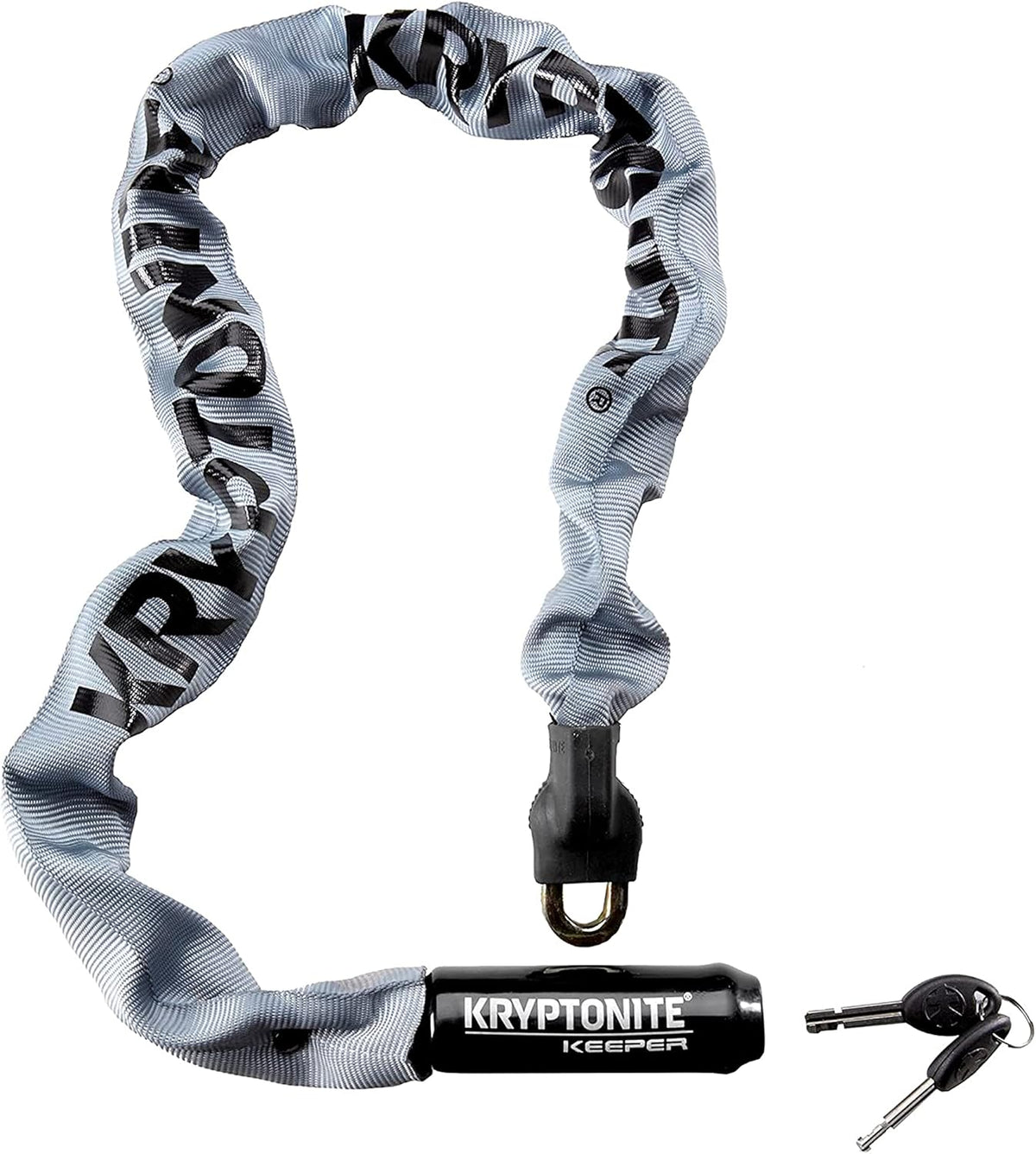 Gray Integrated Bicycle Lock Chain, 33.5-Inch, Pack of 2 W98549