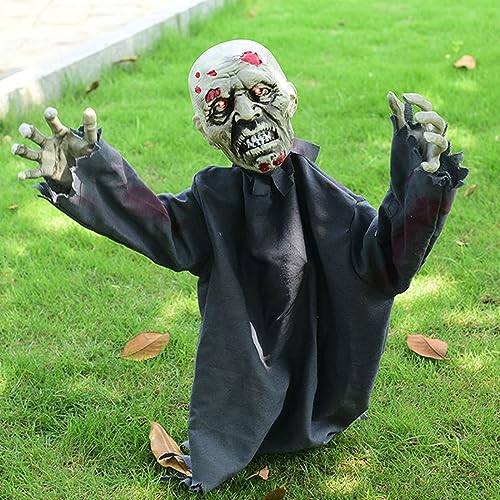 Animated Halloween Decoration 23inch Beige E5134