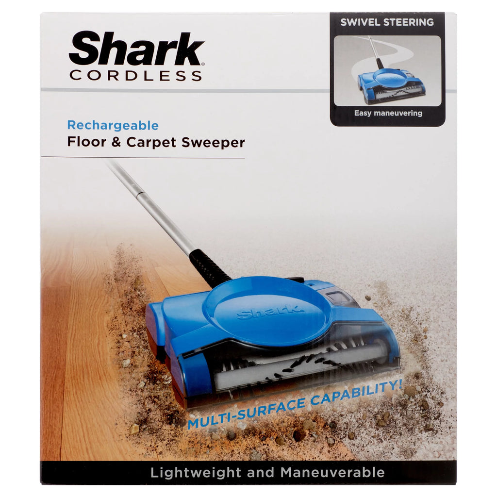 Lightweight 10 Inch Cordless Rechargeable Floor and Carpet Sweeper X8132
