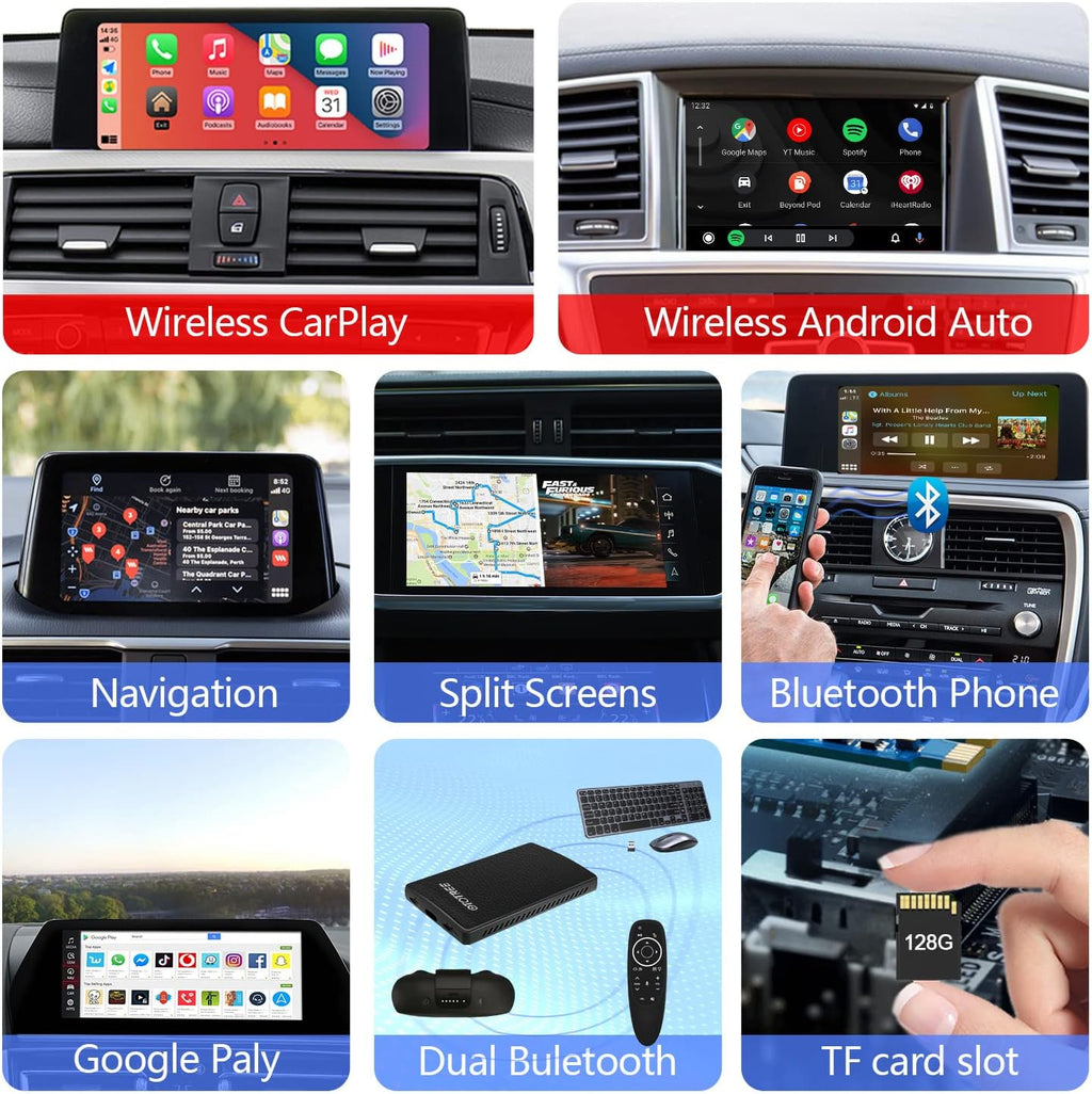 Carplay AI Box with WiFi, 4G SIM Card, Split Screen B258676