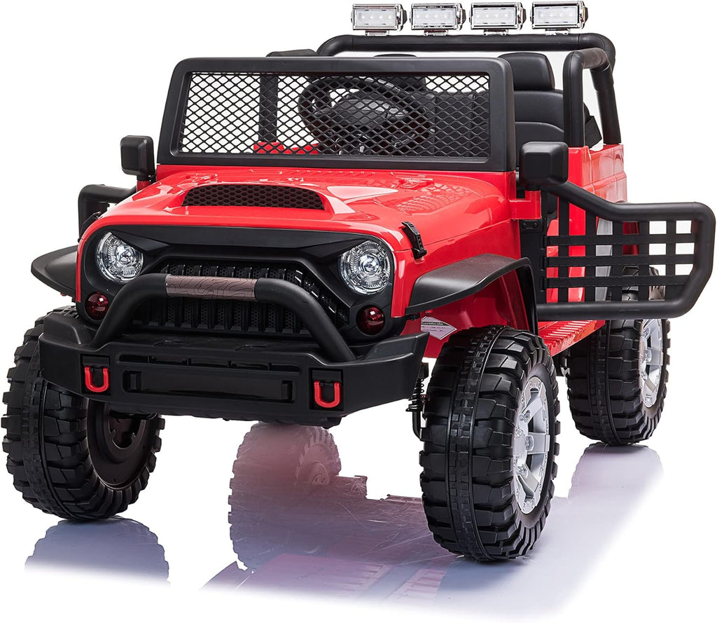 12V Ride On Truck with Remote Control, Music, Bluetooth, Black J88445