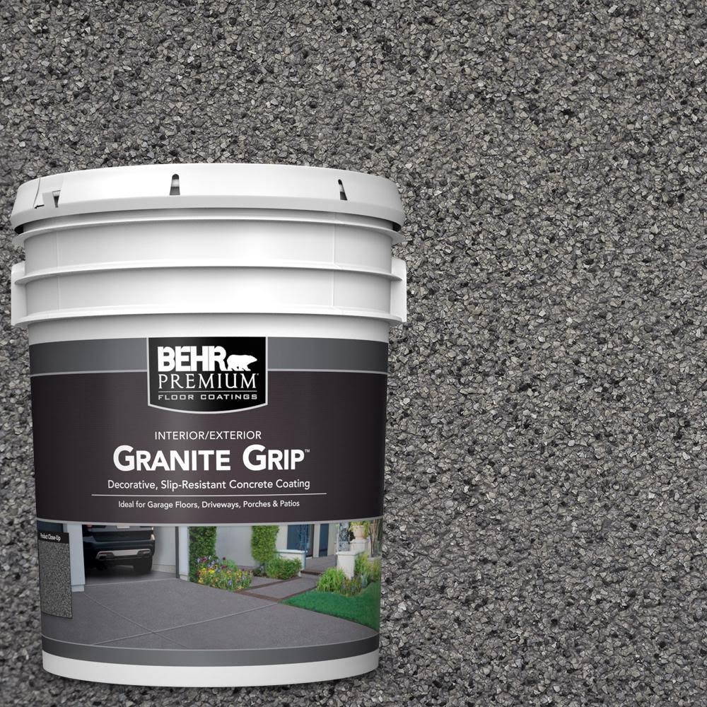 Gray Granite Grip Decorative Flat Concrete Floor Coating X2494