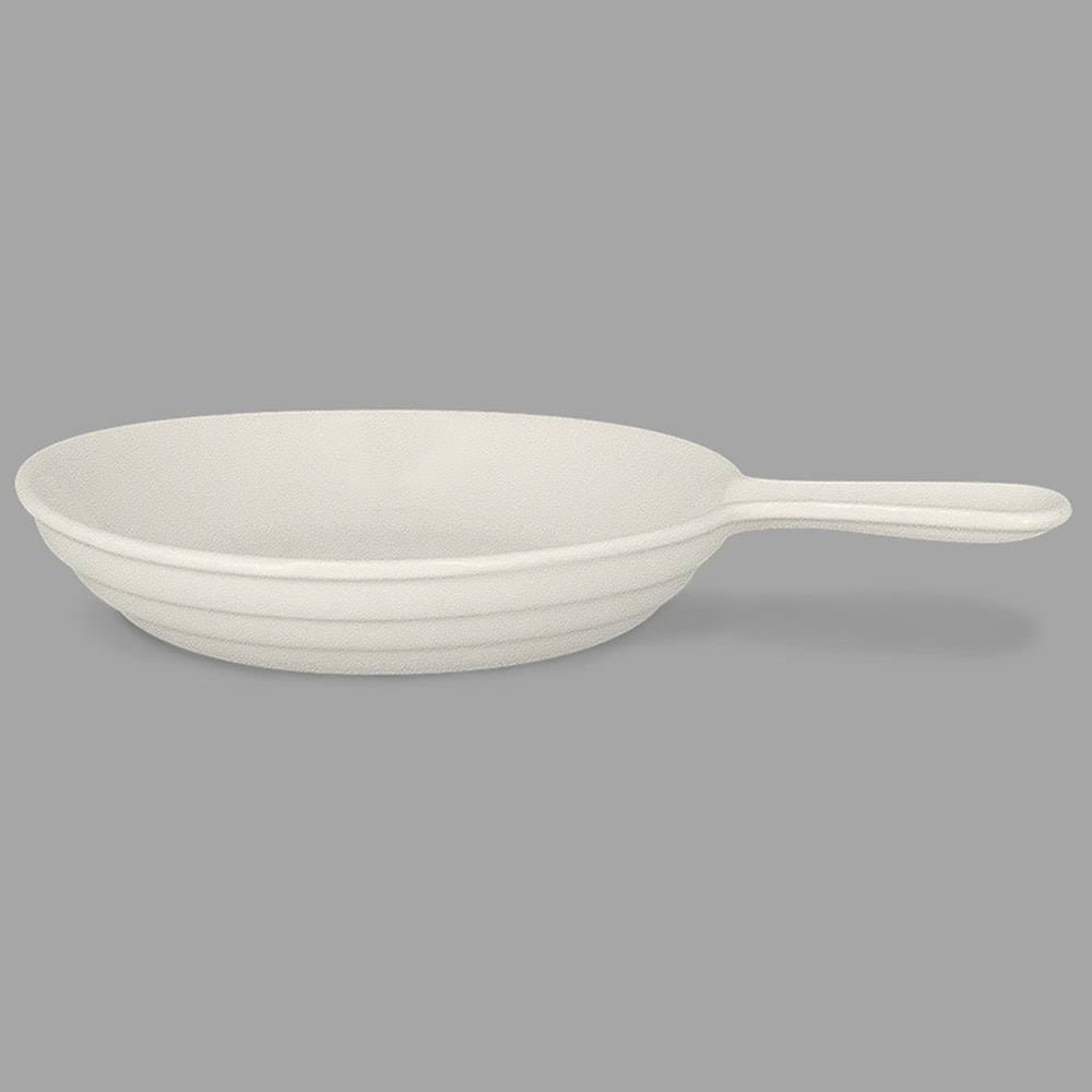 40 oz. Sand White Porcelain Frying Pan D392134