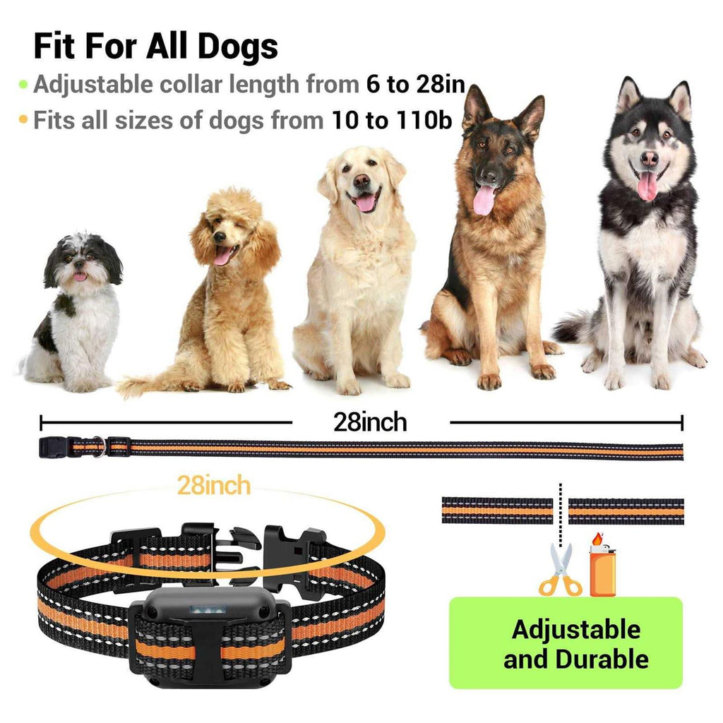 2600FT Dog Training Collar with Remote 3 Modes Beep Vibration Shock C694