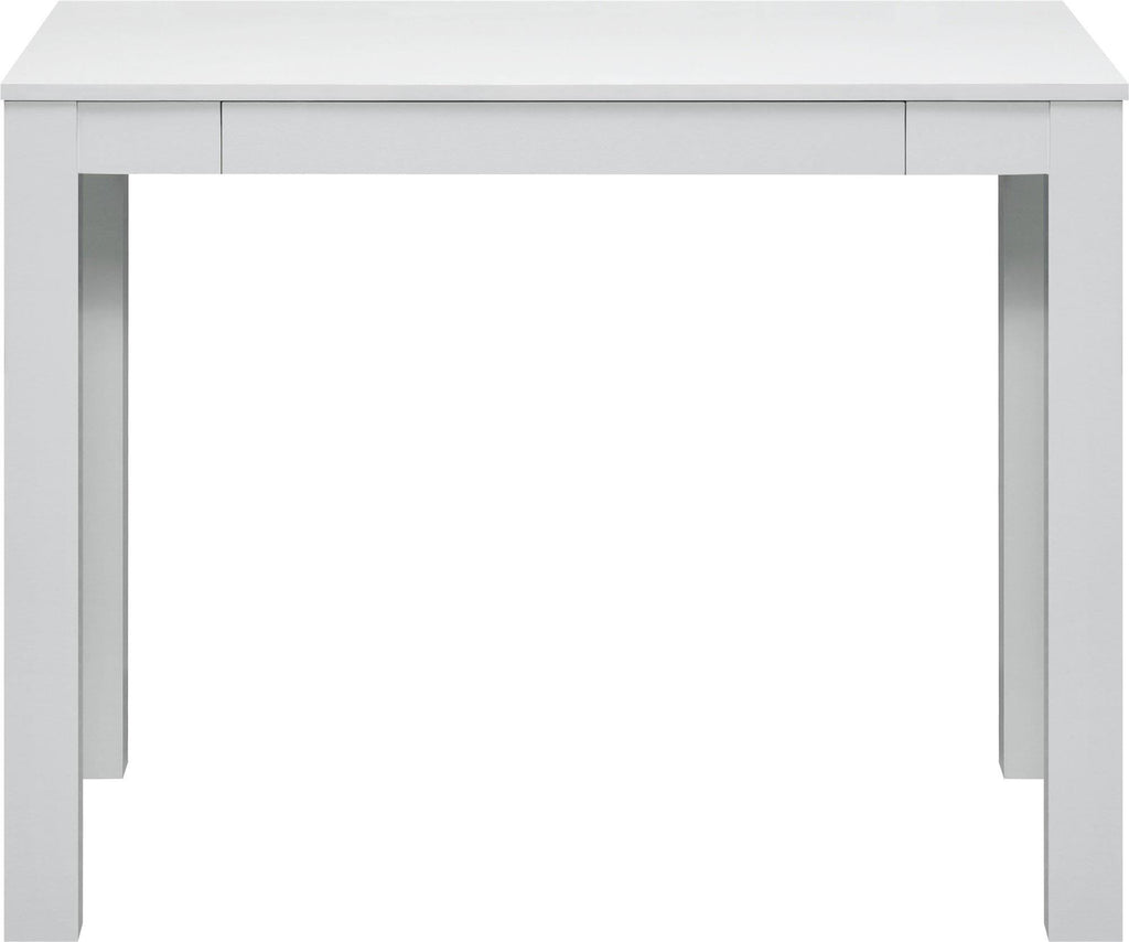 White Parsons Desk with Drawer S96231