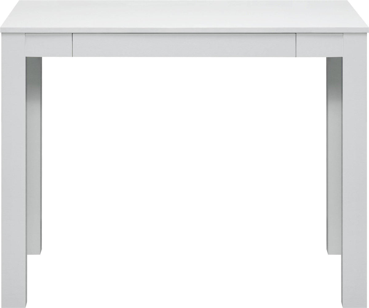 White Parsons Desk with Drawer S96231