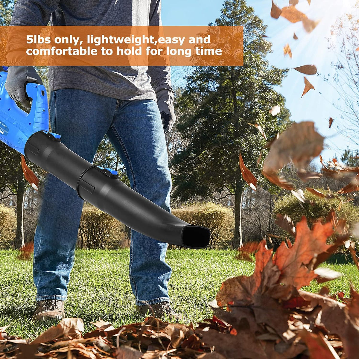 21V 4.0Ah Cordless Leaf Blower with Battery and Charger U741501