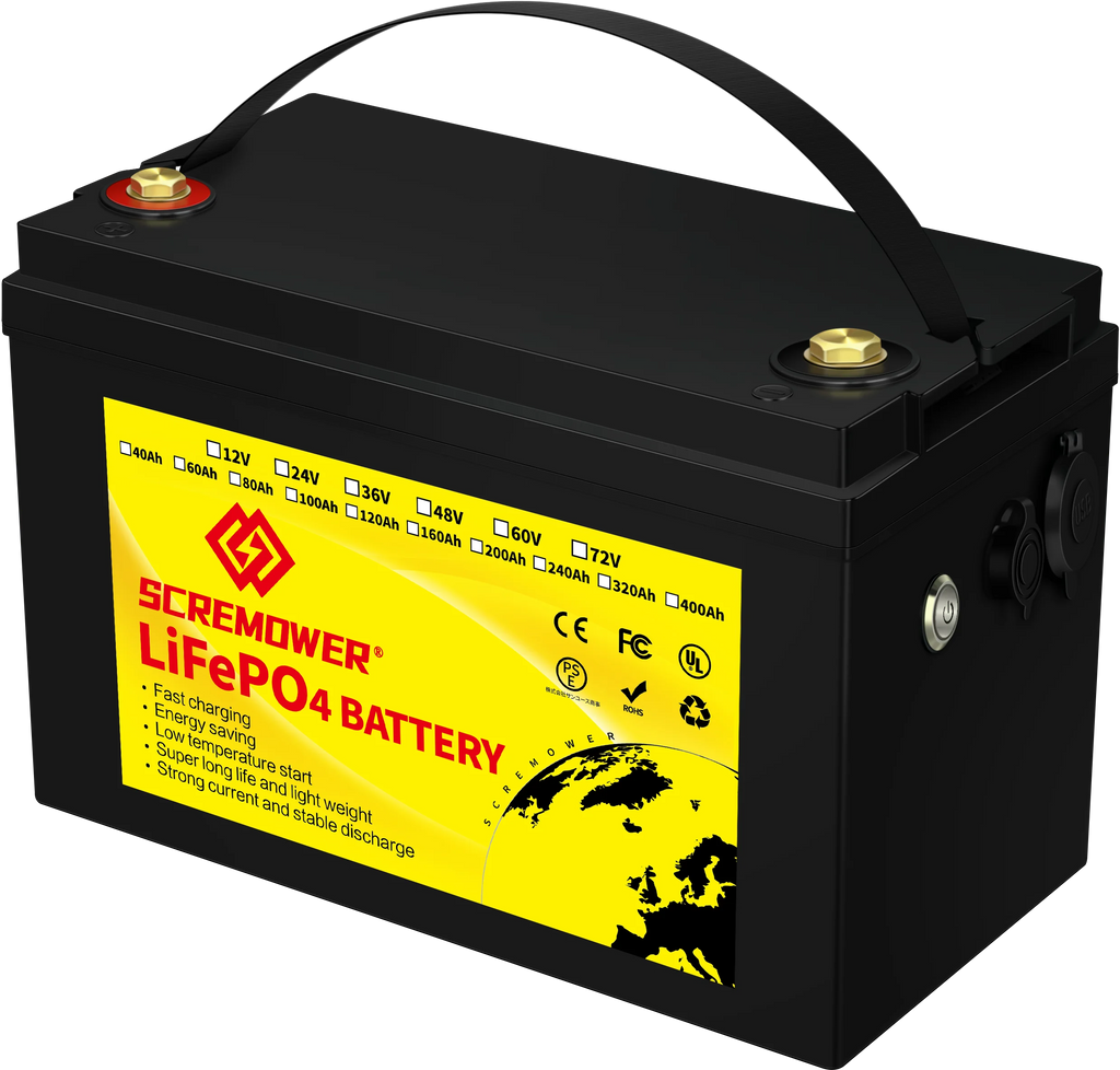 12V 100AH LiFePO4 Lithium Battery with 100A BMS M781436