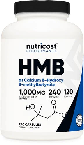 HMB 1000mg 240 Capsules Gluten Free Non-GMO C68259