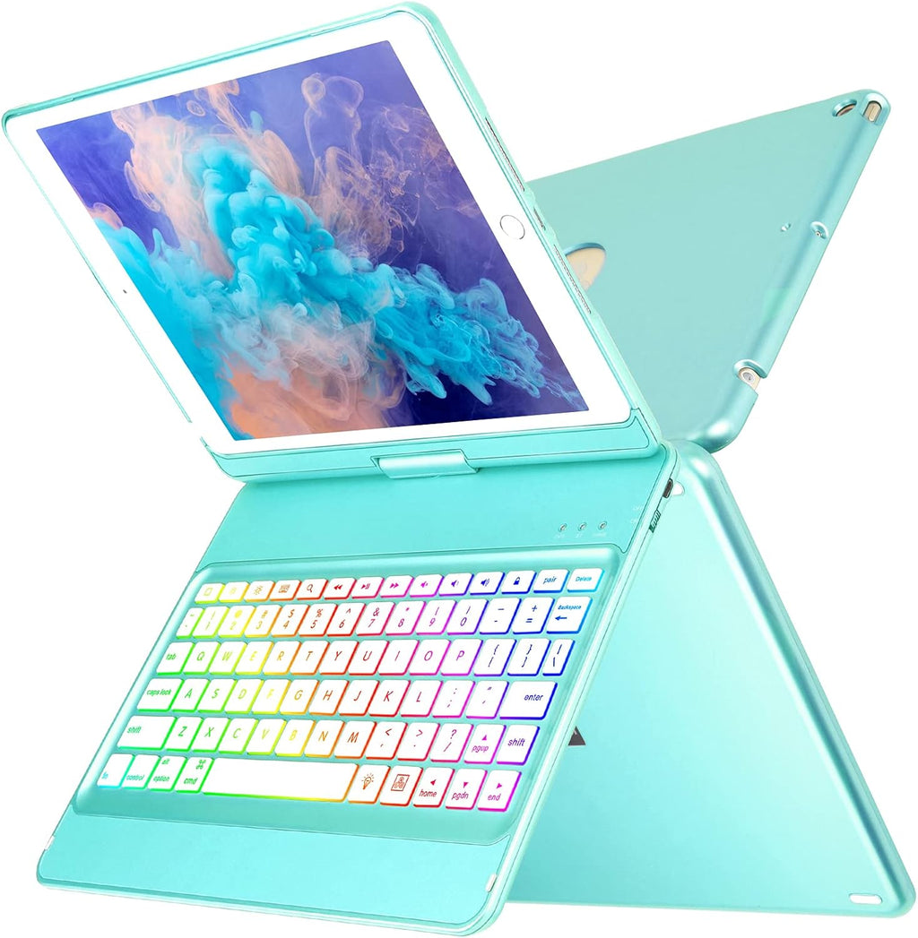 10 Color Backlit 360 Rotatable Keyboard Case U749